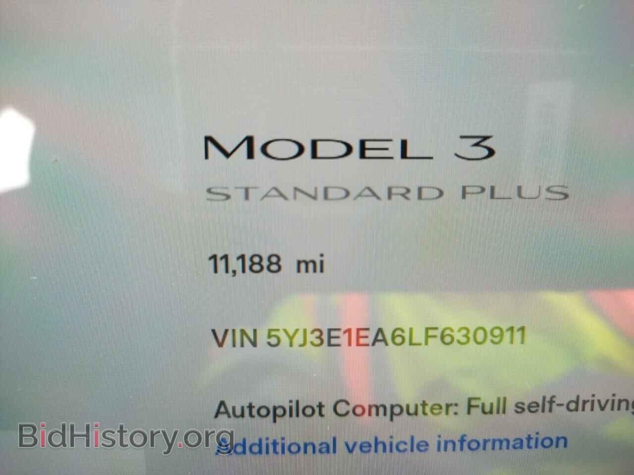 2020 TESLA MODEL 3 - VIN: 5YJ3E1EA6LF630911 - Фото 9