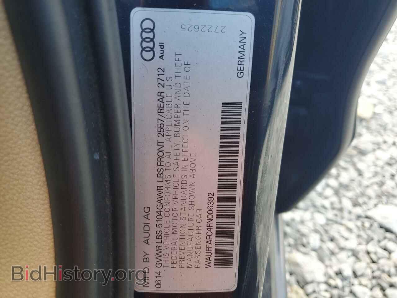 2015 AUDI A6 - VIN: WAUFFAFC4FN006392 - Фото 13