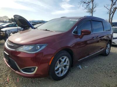 2018 Chrysler PACIFICA Touring L Plus, burgundy — VIN 2C4RC1EG5JR106347, Copart