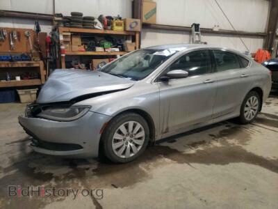 2015 Chrysler 200 200 LX, серый — VIN 1C3CCCFB9FN752214, Copart