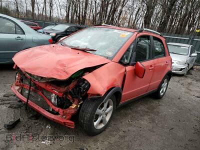 2008 Suzuki SX4 SX4 Tourin, red — VIN JS2YB417585102754, Copart