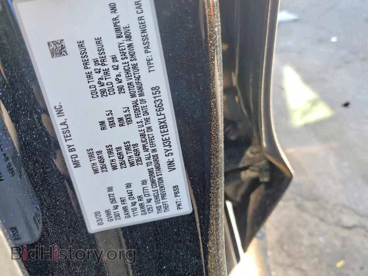 2020 TESLA MODEL 3 - VIN: 5YJ3E1EBXLF663158 - Photo 12