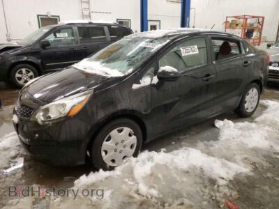 2012 Kia RIO RIO LX, черный — VIN KNADM4A37C6047367, Copart