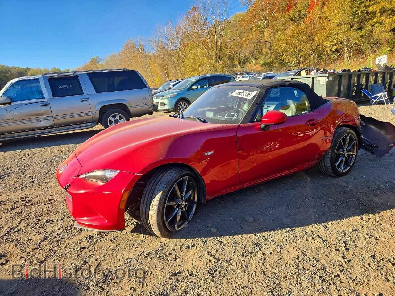 2016 Mazda MX5 (VIN JM1NDAD71G0114879) — photo 1 of 12, Copart, damage: rear end