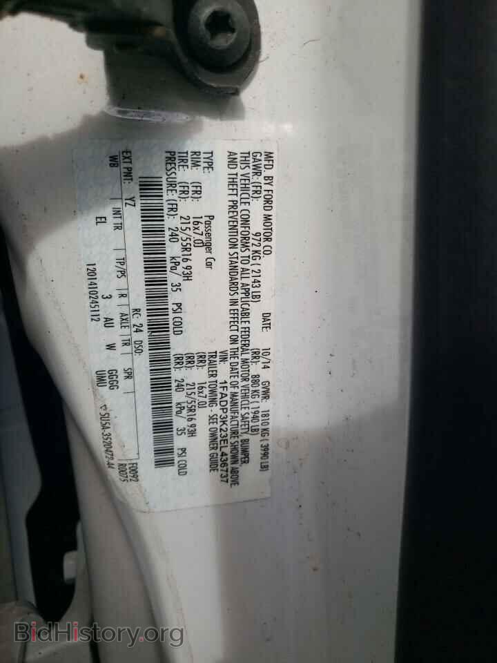 2014 FORD FOCUS - VIN: 1FADP3K23EL436737 - Photo 12