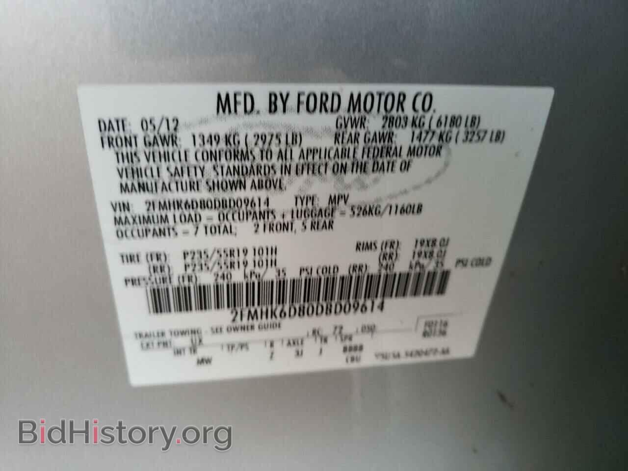 2013 FORD FLEX - VIN: 2FMHK6D80DBD09614 - Фото 13