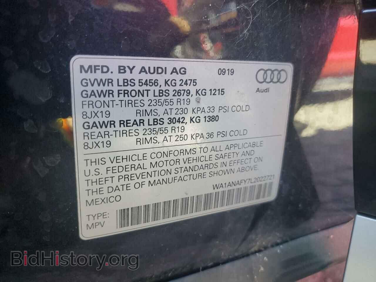 2020 AUDI Q5 - VIN: WA1ANAFY7L2022721 - Фото 13