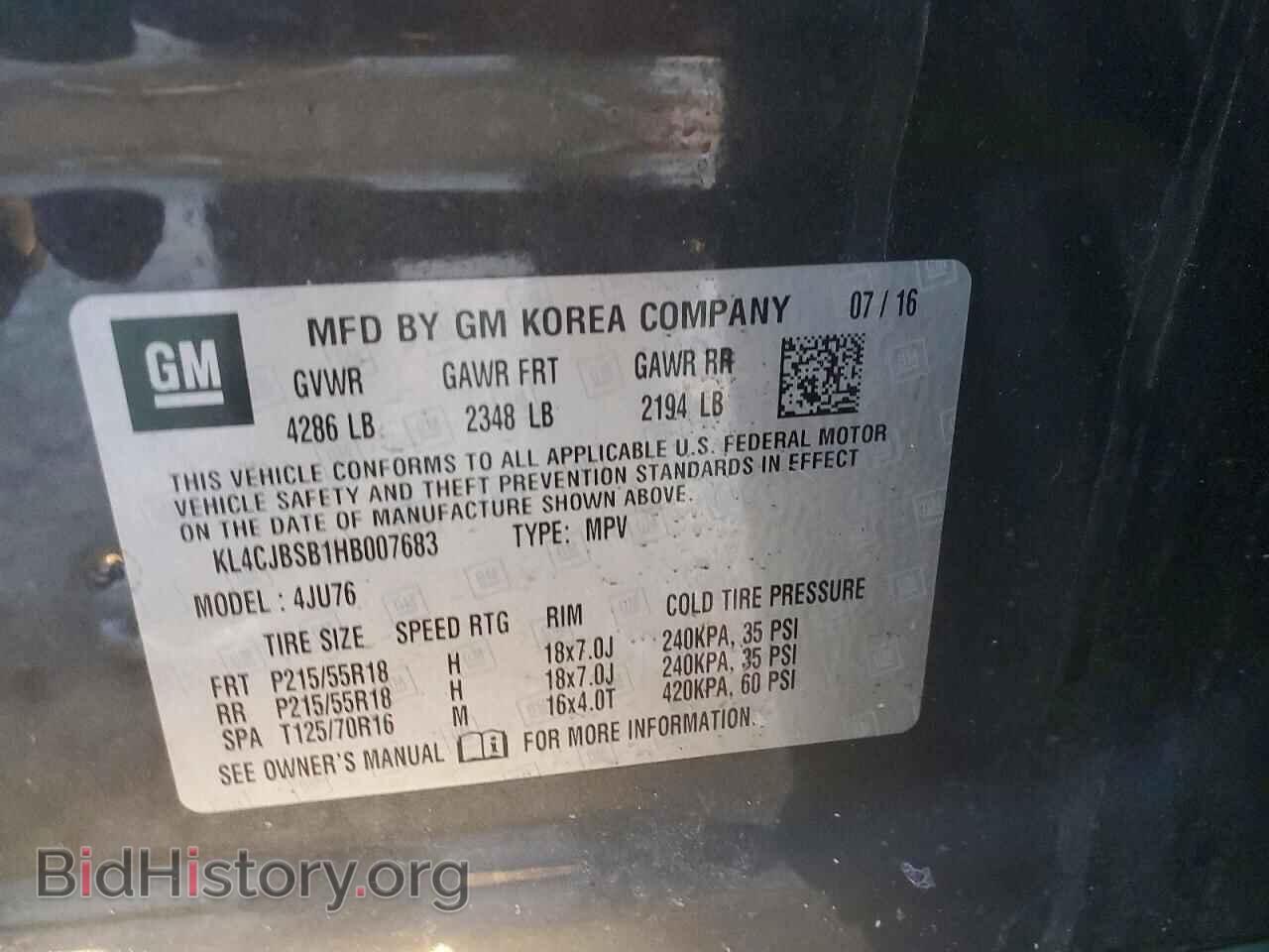 2017 BUICK ENCORE - VIN: KL4CJBSB1HB007683 - Photo 12