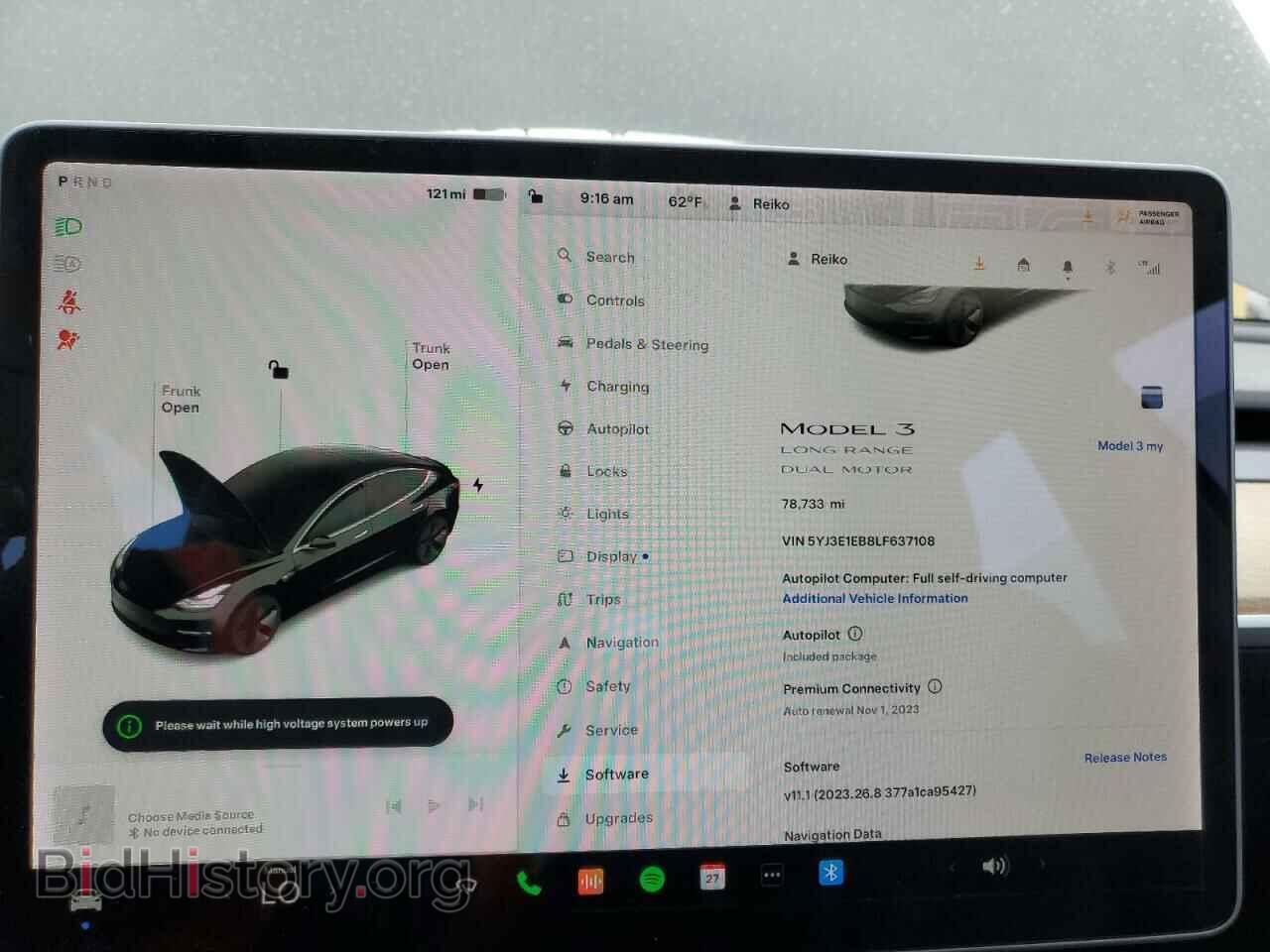 2020 TESLA MODEL 3 - VIN: 5YJ3E1EB8LF637108 - Фото 9