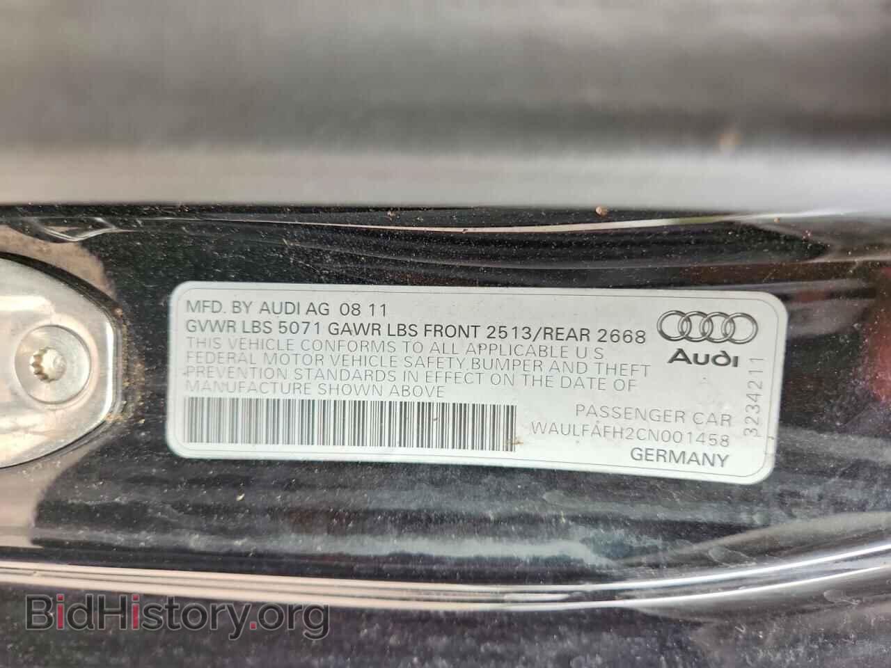 2012 AUDI A5 - VIN: WAULFAFH2CN001458 - Photo 23