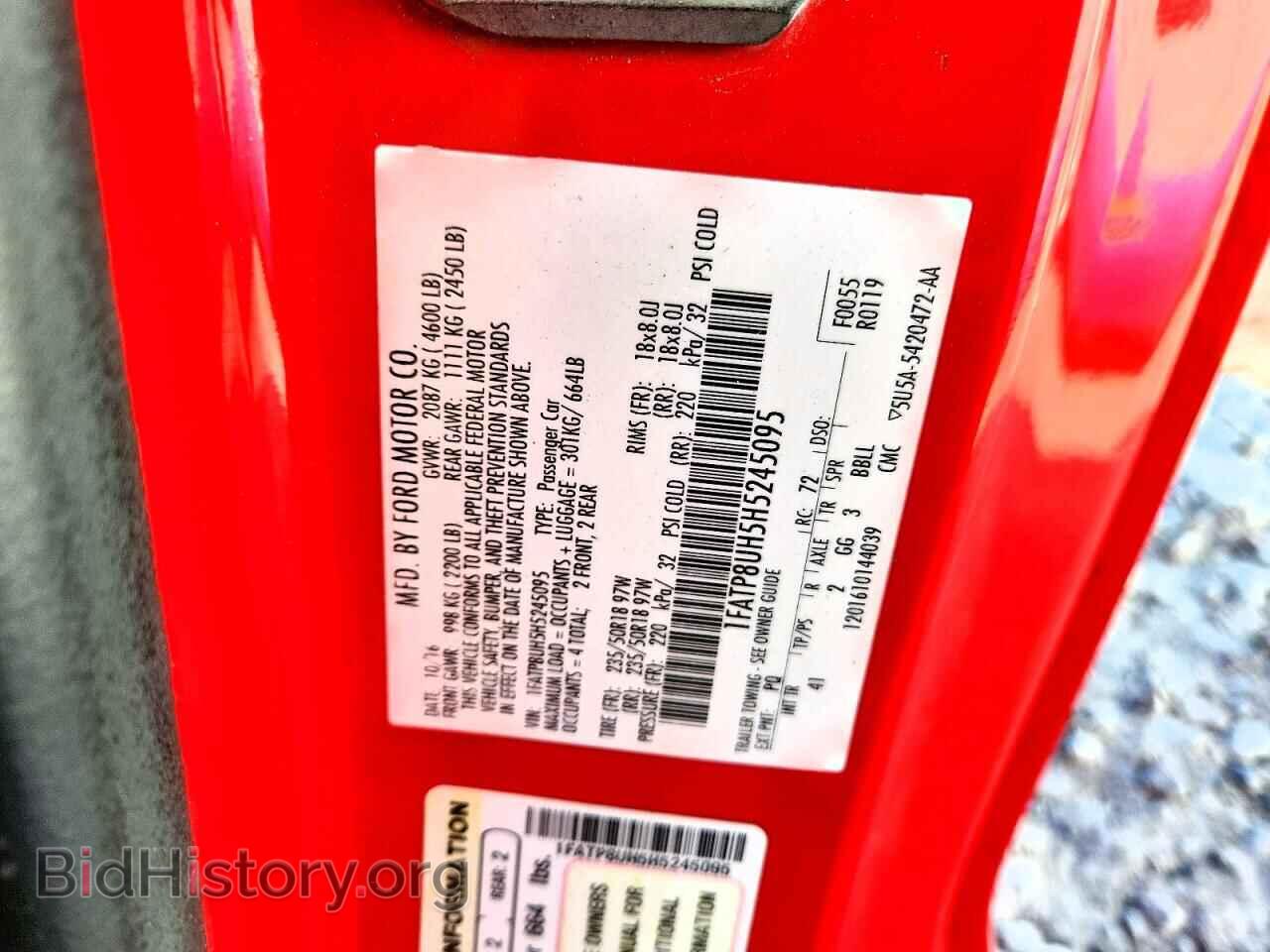 2017 FORD ALL Models - VIN: 1FATP8UH5H5245095 - Photo 12
