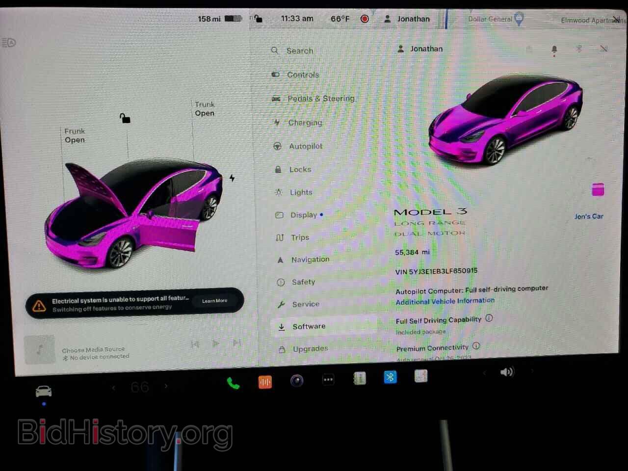 2020 TESLA MODEL 3 - VIN: 5YJ3E1EB3LF650915 - Фото 9