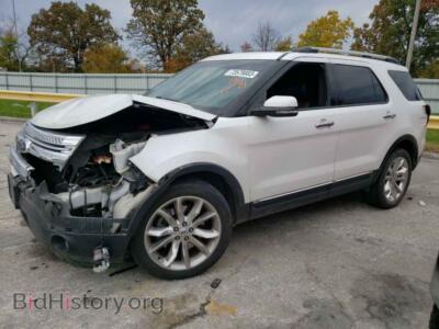 2013 Ford EXPLORER Limited, белый — VIN 1FM5K7F85DGC29272, Copart