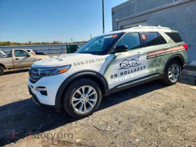 2021 Ford EXPLORER Limited, white — VIN 1FMSK8FH7MGC48009, Copart