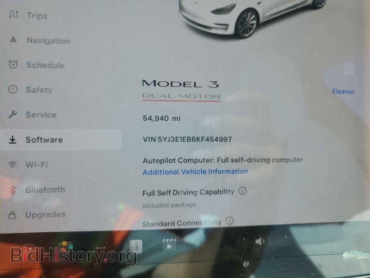 2019 TESLA MODEL 3 - VIN: 5YJ3E1EB6KF454997 - Фото 9