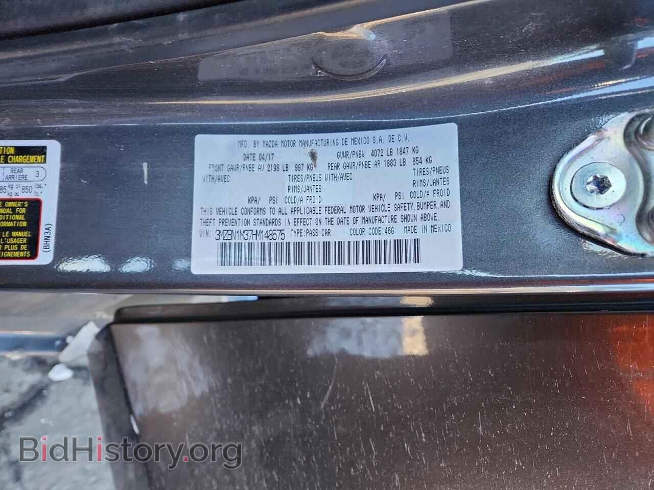 2017 MAZDA 3 - VIN: 3MZBN1M37HM148575 - Фото 12