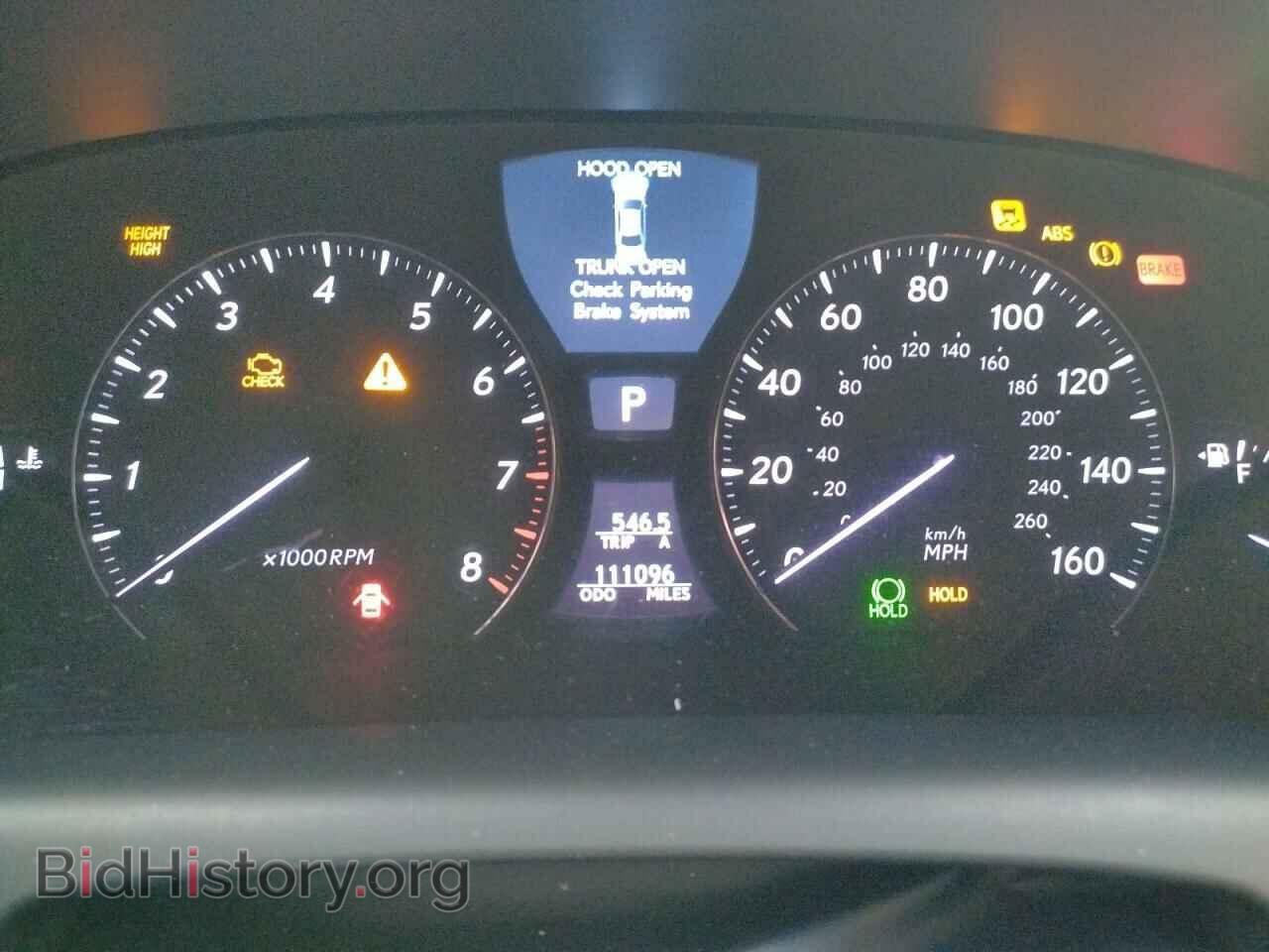 2007 LEXUS LS460 - VIN: JTHGL46F875014233 - Фото 9