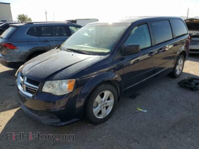 2013 Dodge CARAVAN SE, черный — VIN 2C4RDGBGXDR750841, Copart