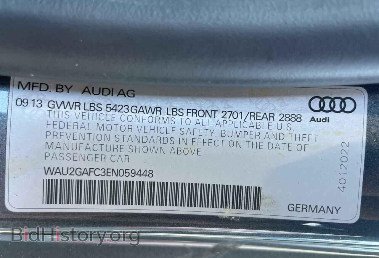 2014 AUDI A7 - VIN: WAU2GAFC3EN059448 - Фото 10