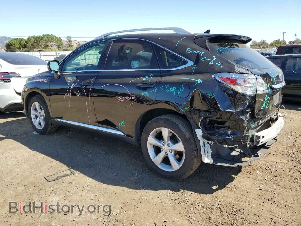 2012 LEXUS RX350 - VIN: 2T2BK1BA3CC132609 - Фото 2