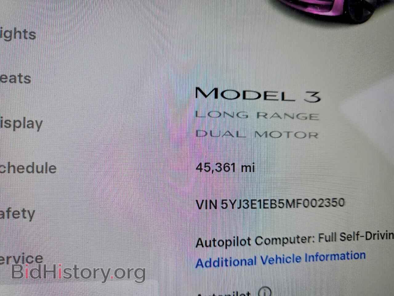 2021 TESLA MODEL 3 - VIN: 5YJ3E1EB5MF002350 - Photo 9