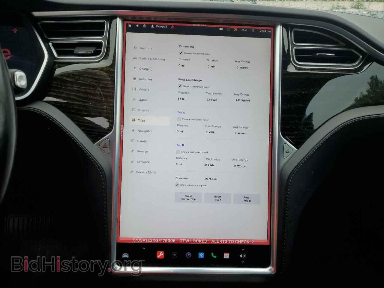 2016 TESLA MODEL S - VIN: 5YJSA1E2XGF176006 - Фото 9