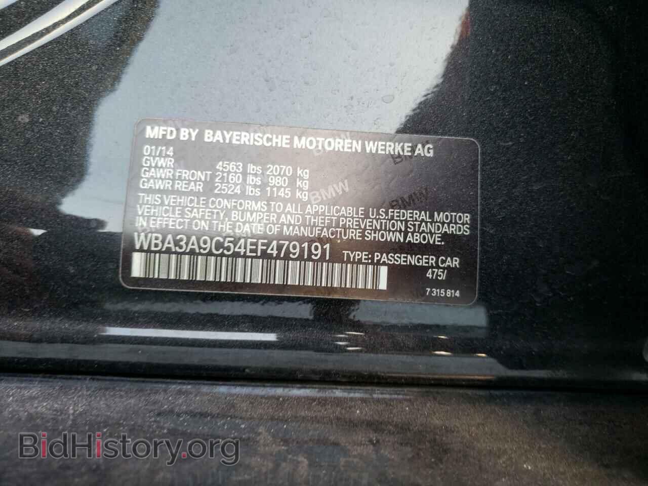 2014 BMW 3 SERIES - VIN: WBA3A9C54EF479191 - Фото 12