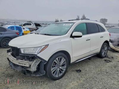 2017 Acura MDX Technology, white — VIN 5FRYD4H56HB021316, Copart