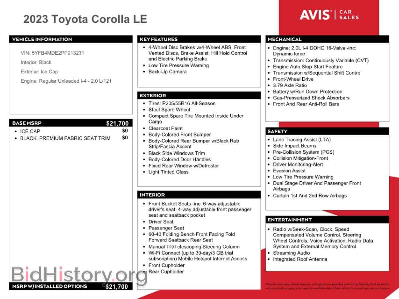 2023 TOYOTA COROLLA - VIN: 5YFB4MDE2PP013231 - Фото 12