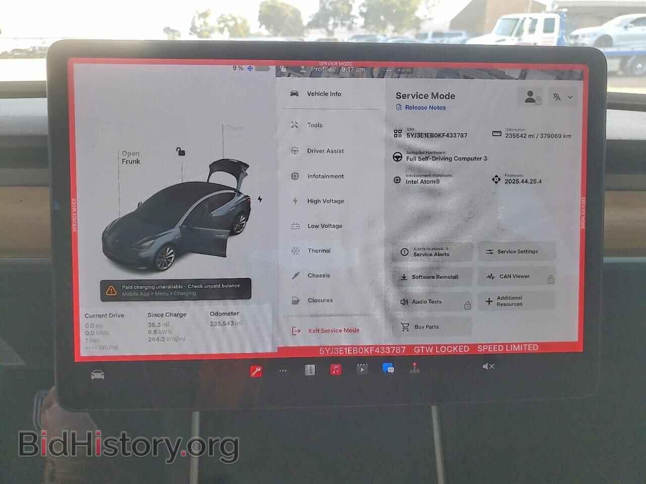 2019 TESLA MODEL 3 - VIN: 5YJ3E1EB0KF433787 - Фото 9
