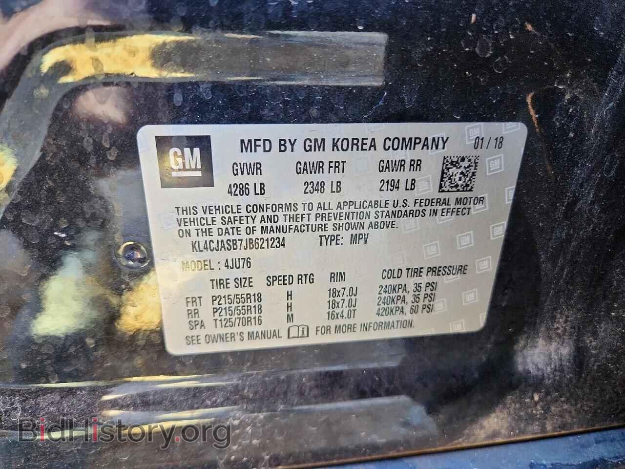 2018 BUICK ENCORE - VIN: KL4CJASB7JB621234 - Фото 13
