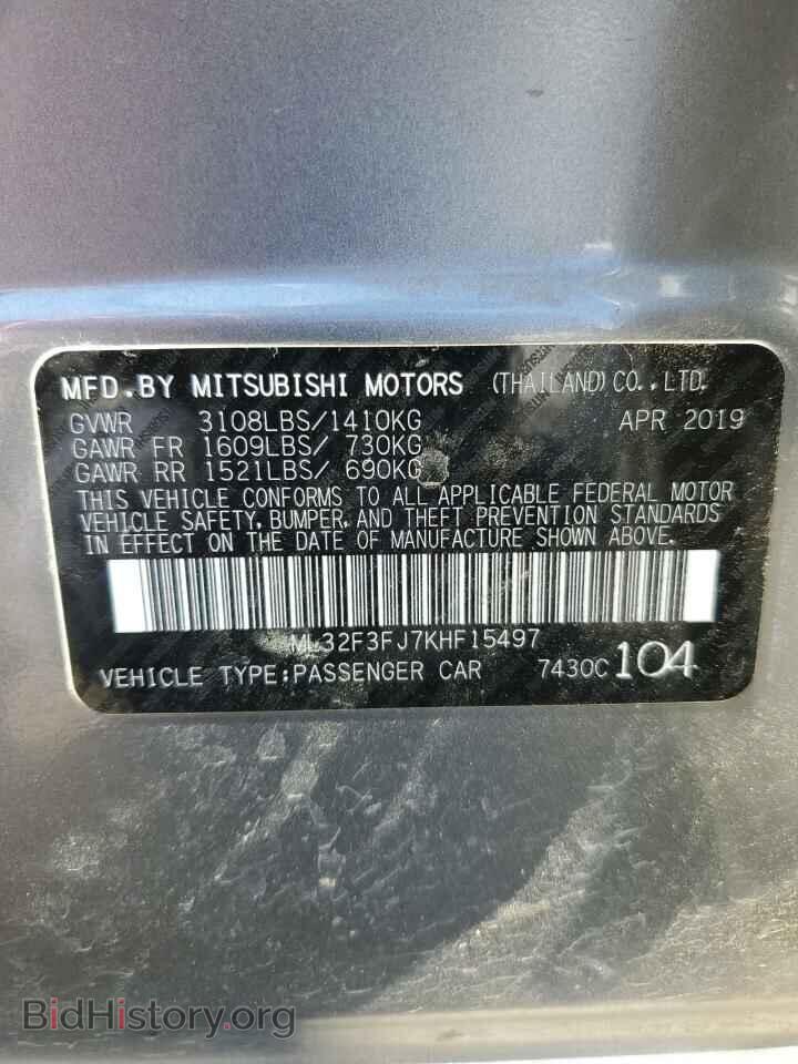 2019 MITSUBISHI MIRAGE - VIN: ML32F3FJ7KHF15497 - Фото 12