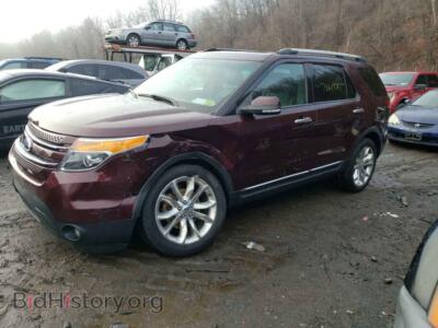 2011 Ford EXPLORER Explorer L, бордовый — VIN 1FMHK8F82BGA44497, Copart