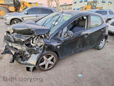 2012 Mazda 2, black — VIN JM1DE1KYXC0146924, Copart