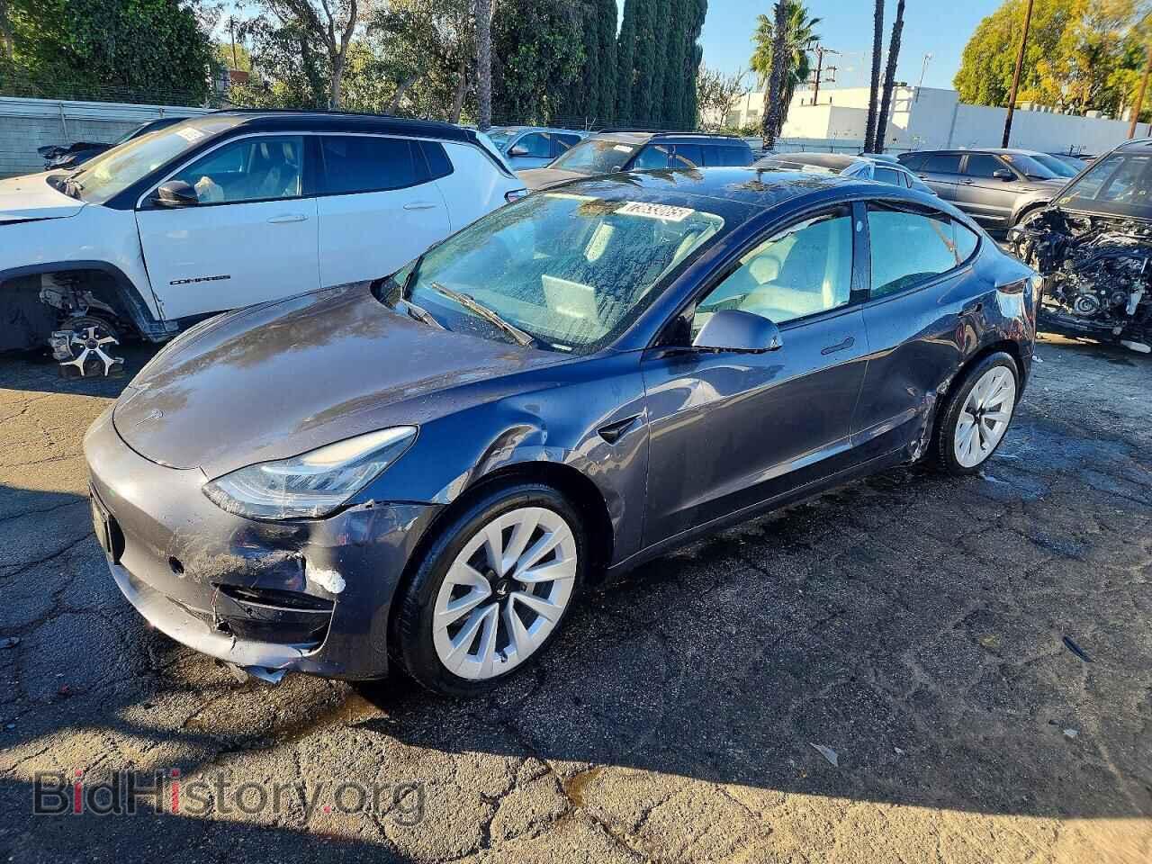 Photo 5YJ3E1EB0NF259532 - TESLA MODEL 3 2022