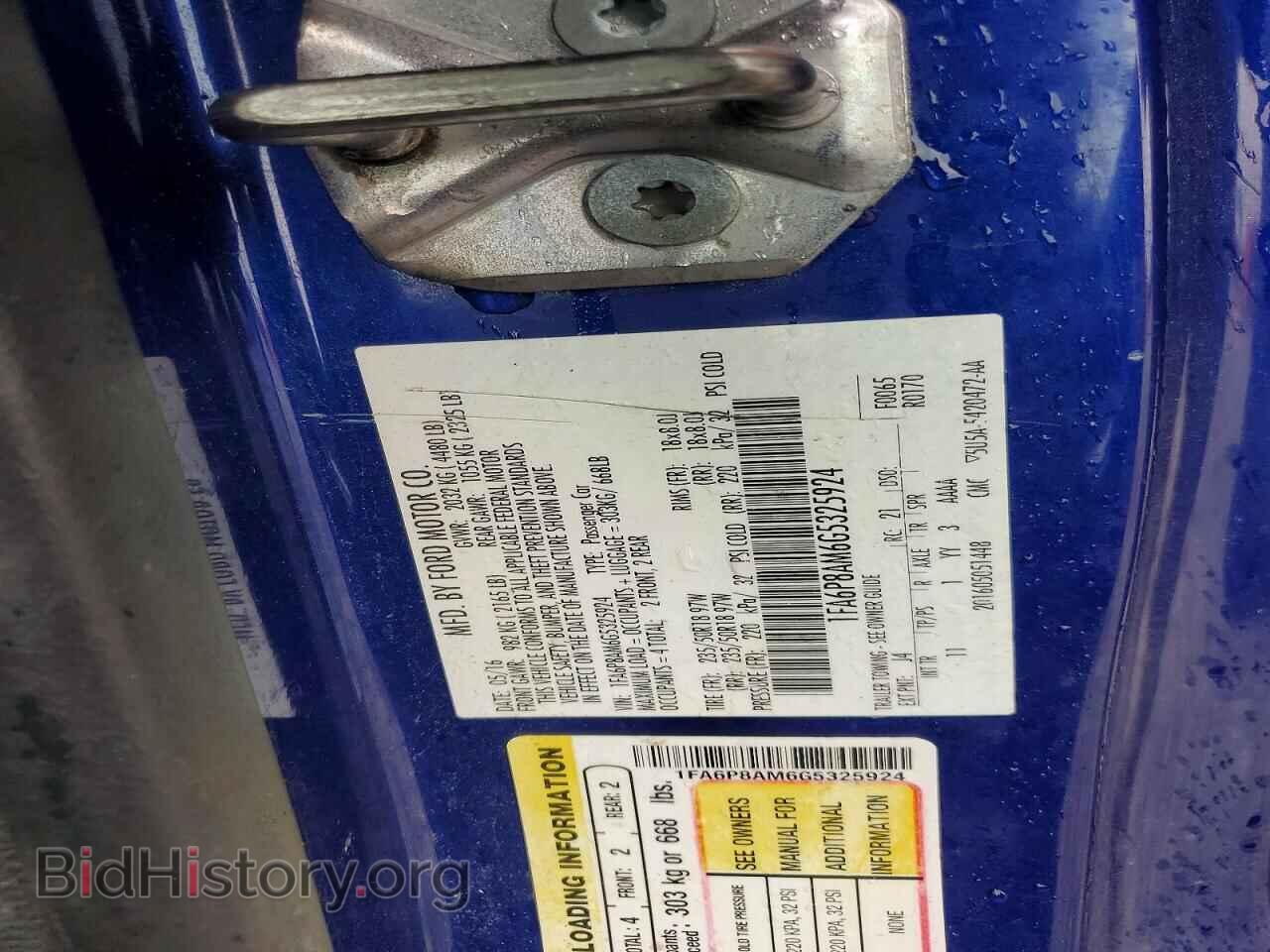 2016 FORD ALL Models - VIN: 1FA6P8AM6G5325924 - Photo 12