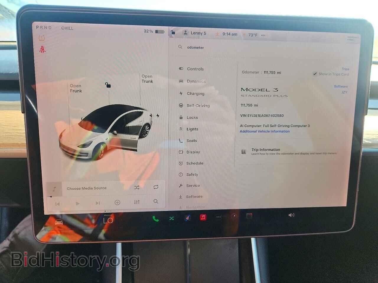 2019 Tesla MODEL 3 (VIN 5YJ3E1EA0KF402580) — photo 9 of 12