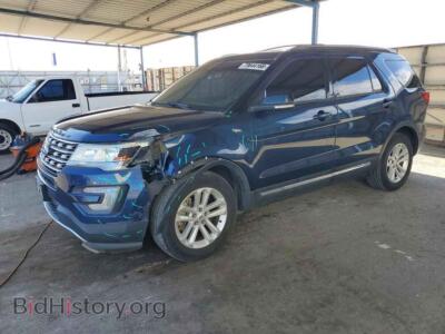 2017 Ford EXPLORER XLT, blue — VIN 1FM5K7D83HGD53629, Copart