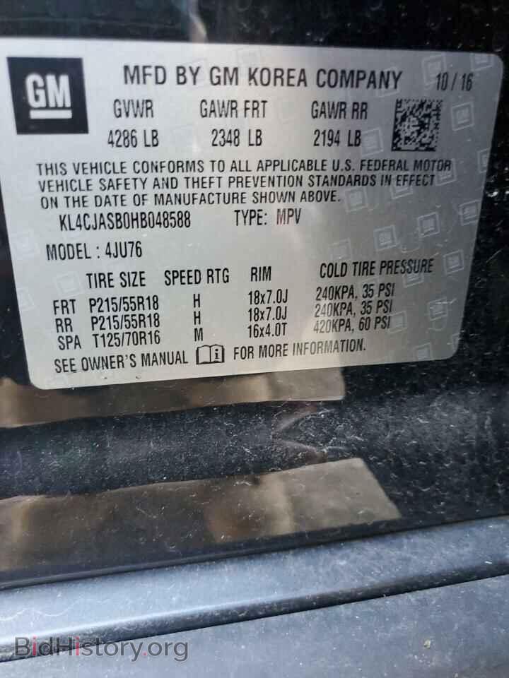2017 BUICK ENCORE - VIN: KL4CJASB0HB048588 - Photo 13