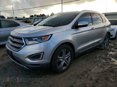 2015 Ford EDGE Titanium, серебристый — VIN 2FMTK4K94FBB13804, Copart
