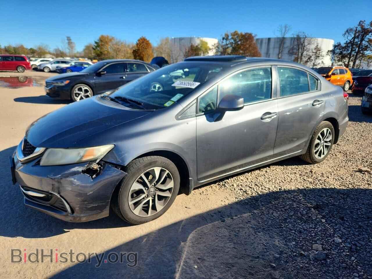 2013 Honda CIVIC EX (VIN 19XFB2F80DE026589) — фото 1 из 13, Copart, повреждение: передняя часть