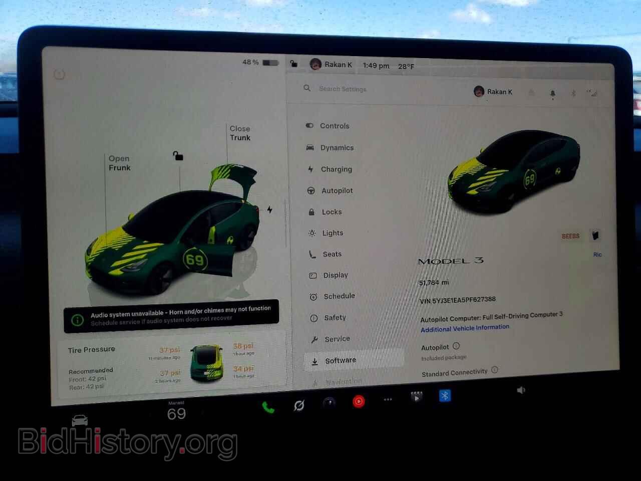 2023 TESLA MODEL 3 - VIN: 5YJ3E1EA5PF627388 - Фото 9