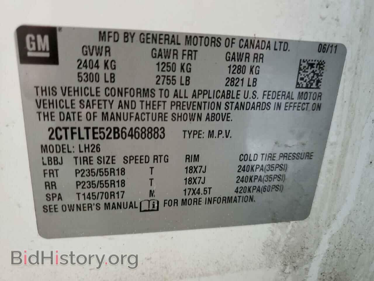 2011 GMC TERRAIN - VIN: 2CTFLTE52B6468883 - Photo 13