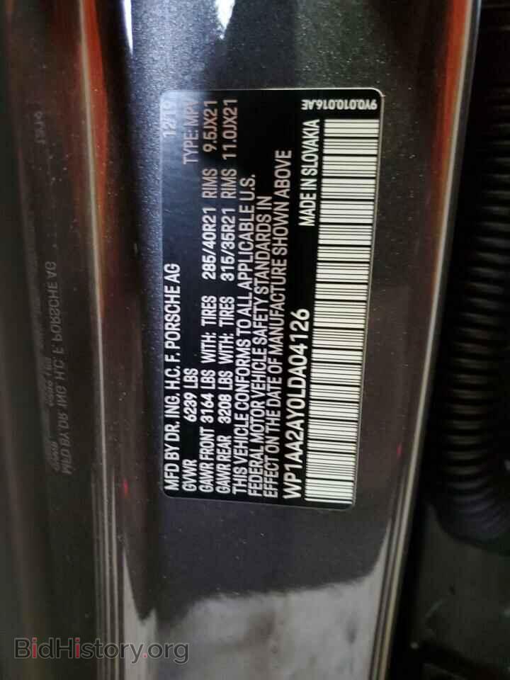 2020 PORSCHE CAYENNE - VIN: WP1AA2AY0LDA04126 - Photo 13