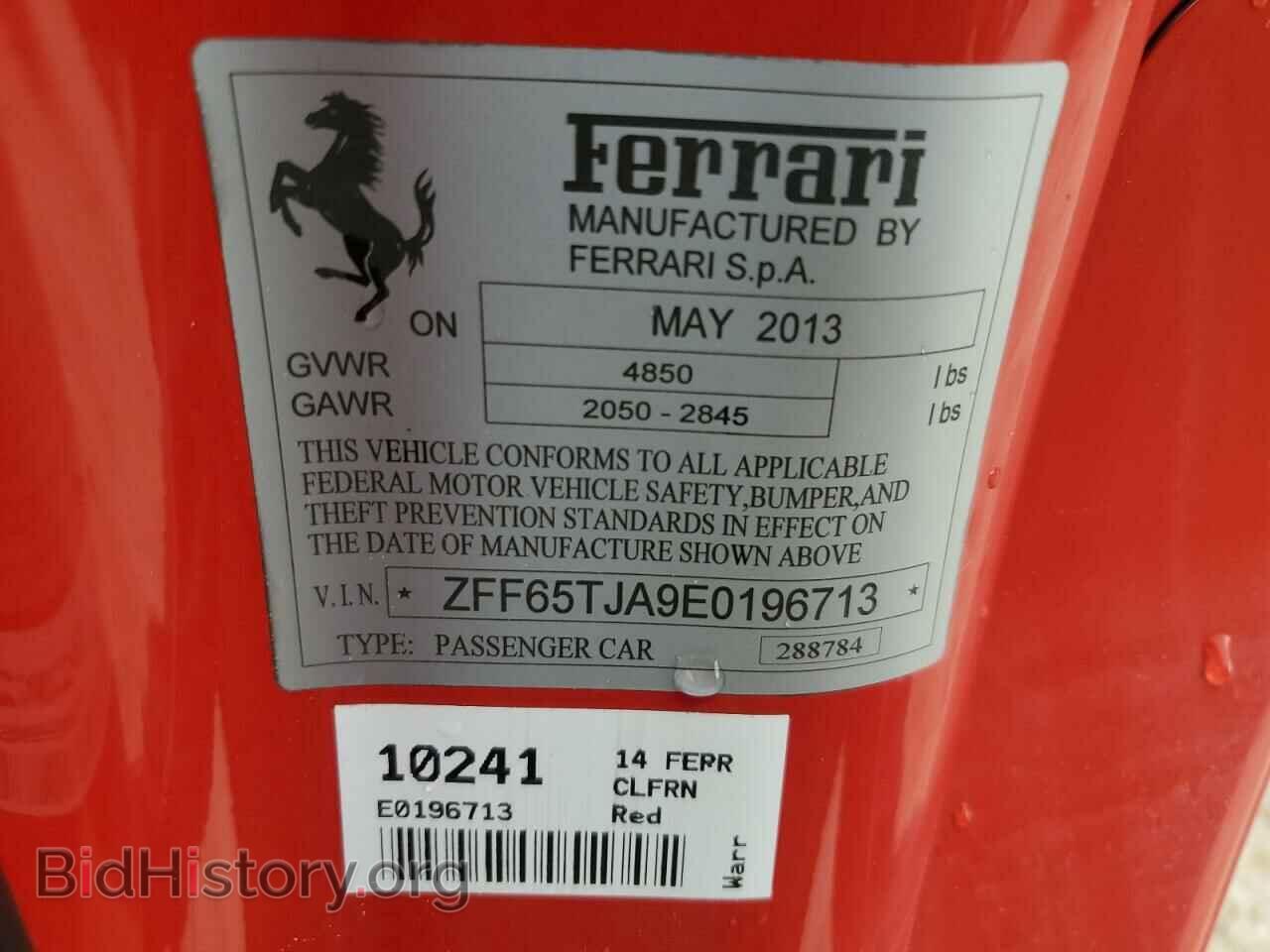 2014 FERRARI ALL MODELS - VIN: ZFF65TJA9E0196713 - Фото 12