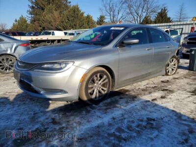 2016 Chrysler 200 Limited, серебристый — VIN 1C3CCCAB1GN169256, Copart