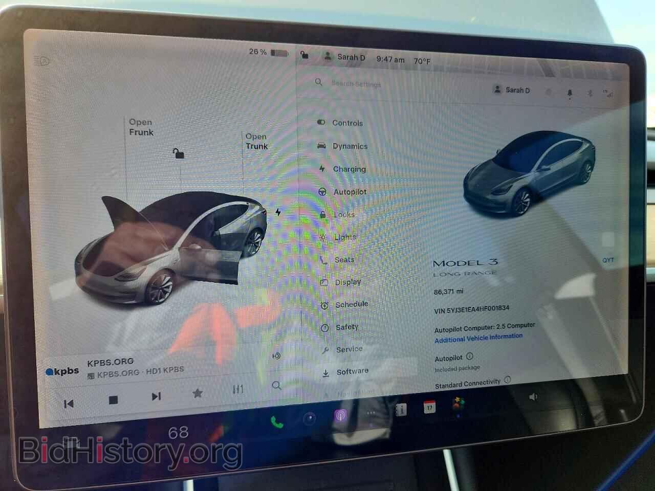 2017 TESLA MODEL 3 - VIN: 5YJ3E1EA4HF001834 - Photo 9