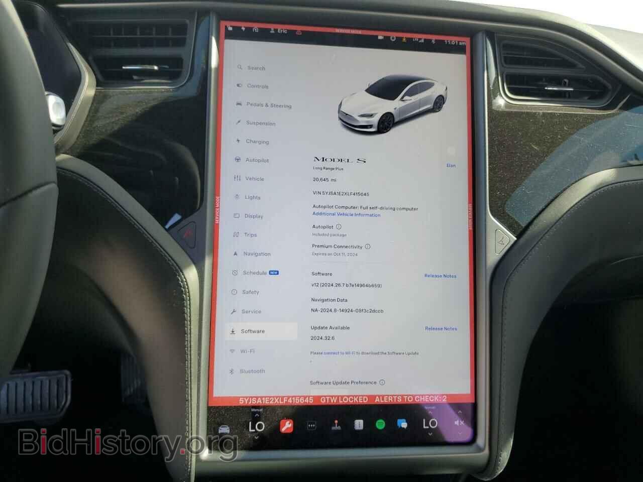 2020 TESLA MODEL S - VIN: 5YJSA1E2XLF415645 - Photo 9