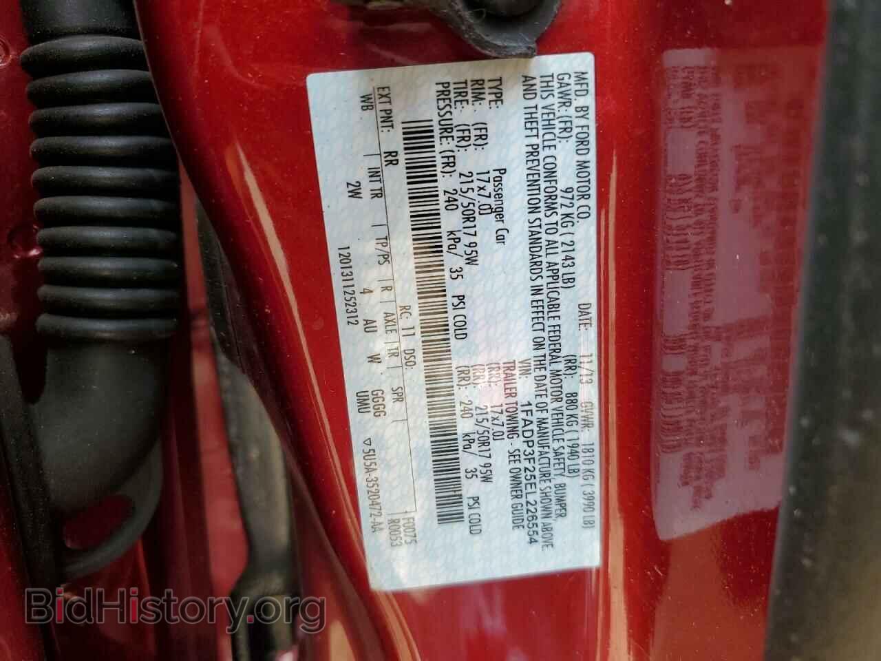 2014 FORD FOCUS - VIN: 1FADP3F25EL226554 - Фото 12