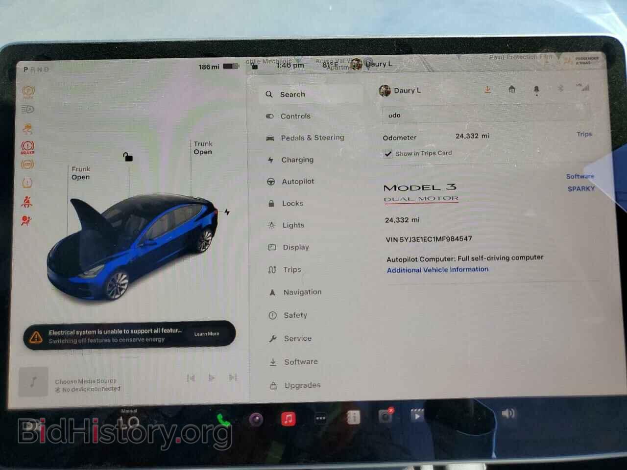 2021 TESLA MODEL 3 - VIN: 5YJ3E1EC1MF984547 - Photo 9